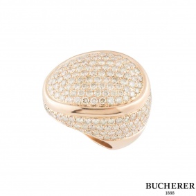 Bucherer Rose Gold Diamond Dress Ring